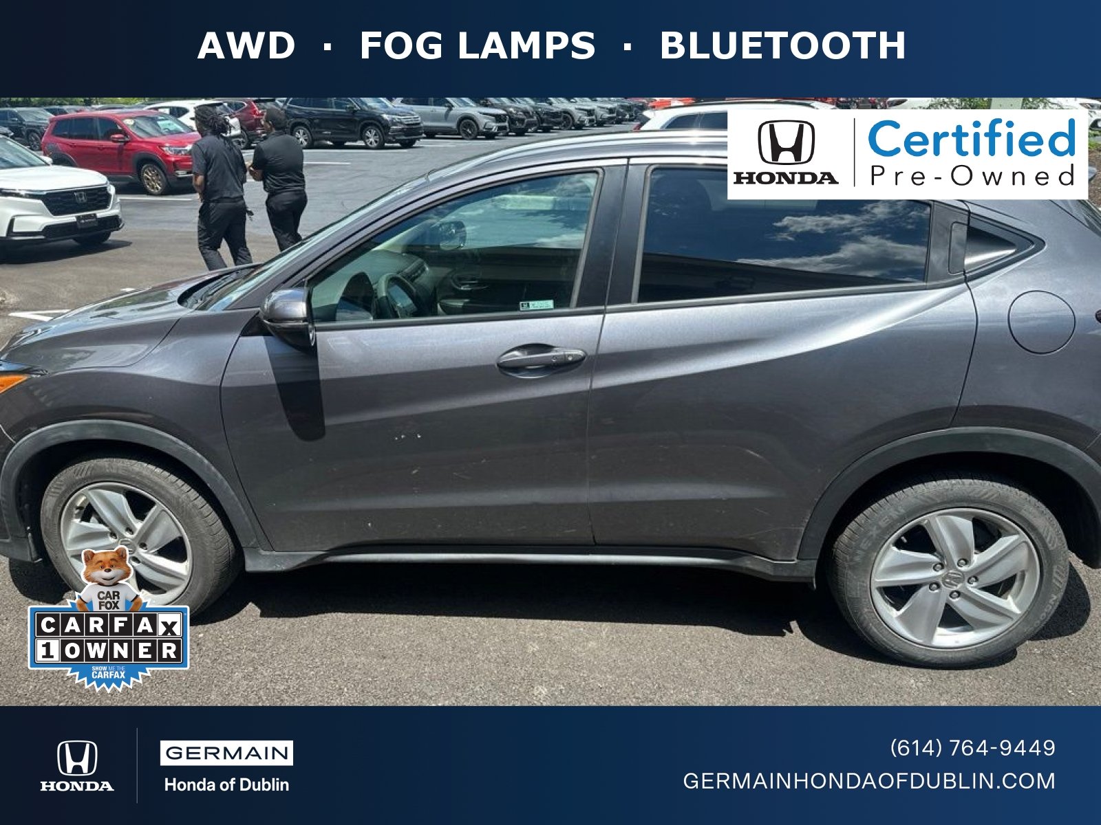 Certified Used 2019 Modern Steel Metallic Honda EX image 1