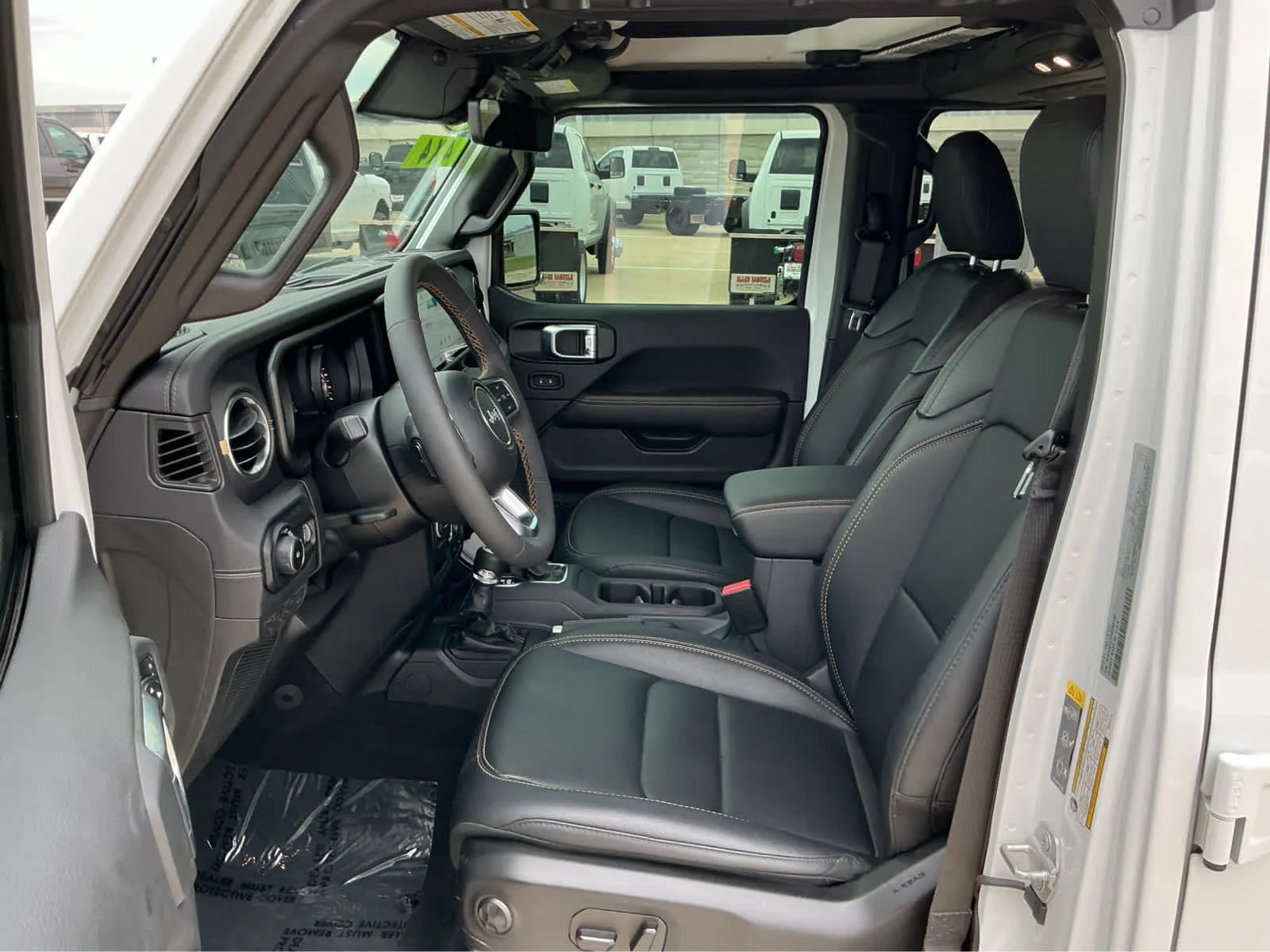 Used 2024 Bright White Clearcoat Jeep Sahara image 12