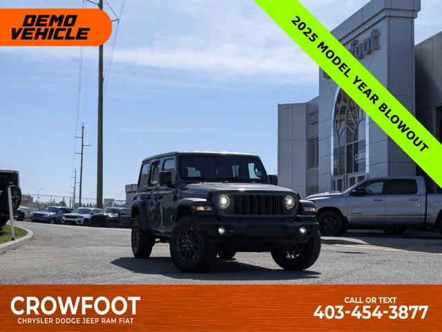 2025 Jeep Wrangler Sport S - - LED Headlamps - 12.3-Inch Display - A/T Tires - Convenience Group  & Tons More!