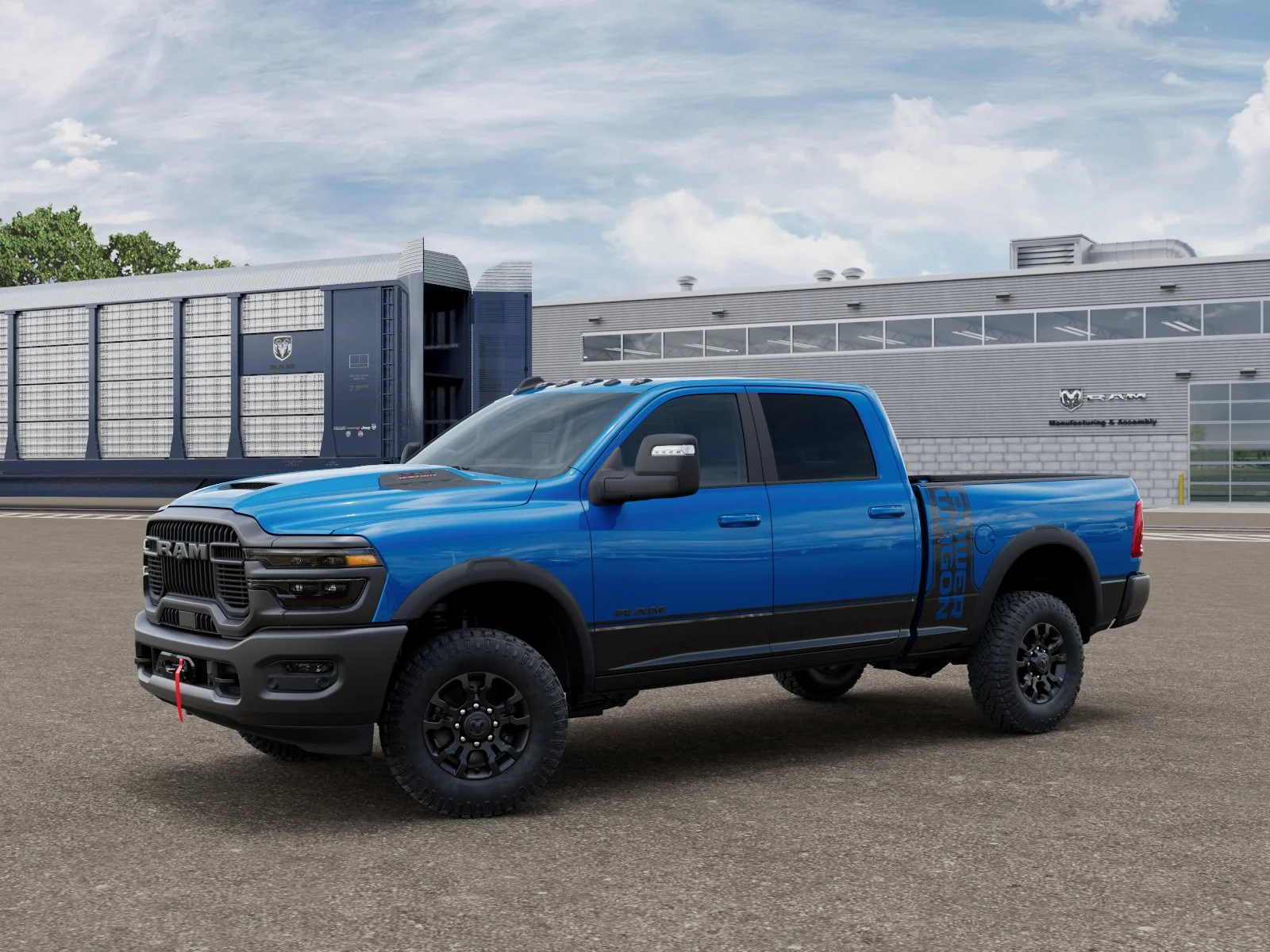 New 2026 Hydro Blue Pearl-Coat Exterior Paint RAM Power Wagon image 30