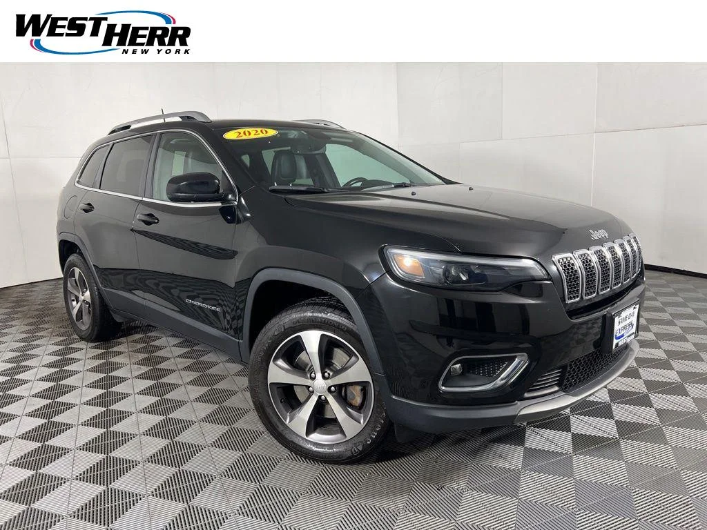 Used 2020 Diamond Black Crystal Pearlcoa Jeep Limited image 1