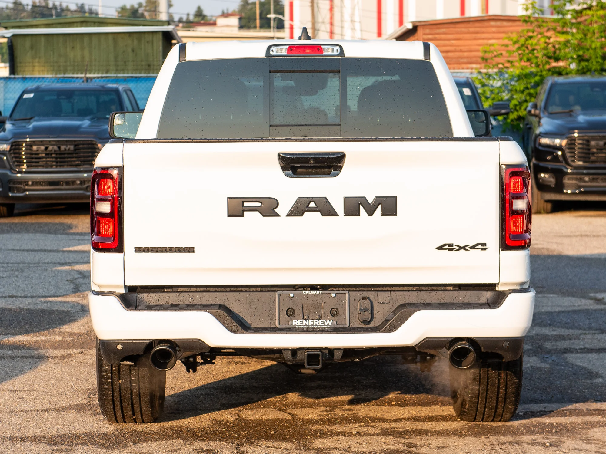 New 2026 White RAM Big Horn Night* Crew Cab 4x4, Level 2 Equipment Group, 3.92 Rear Axle image 4