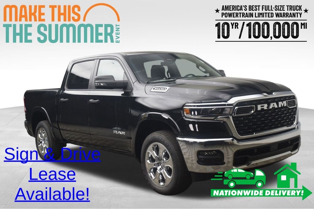 New 2026 Diamond Black Crystal Pearl-Coat Exterior Paint RAM Big Horn/Lone Star image 1