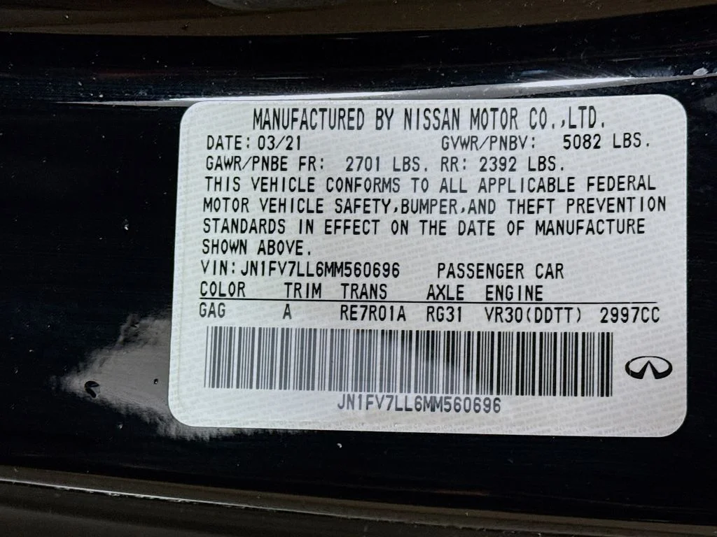 Used 2021 Black INFINITI Red Sport 400 image 40