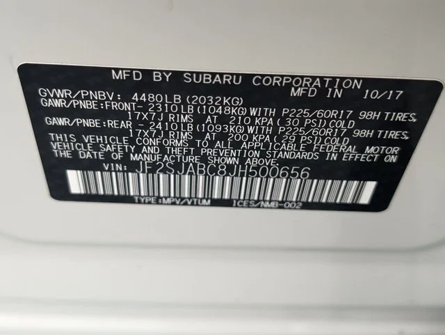 Used 2018 White Subaru 2.5i image 33