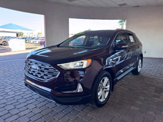 Certified Used 2020 Burgundy Ford SEL image 1