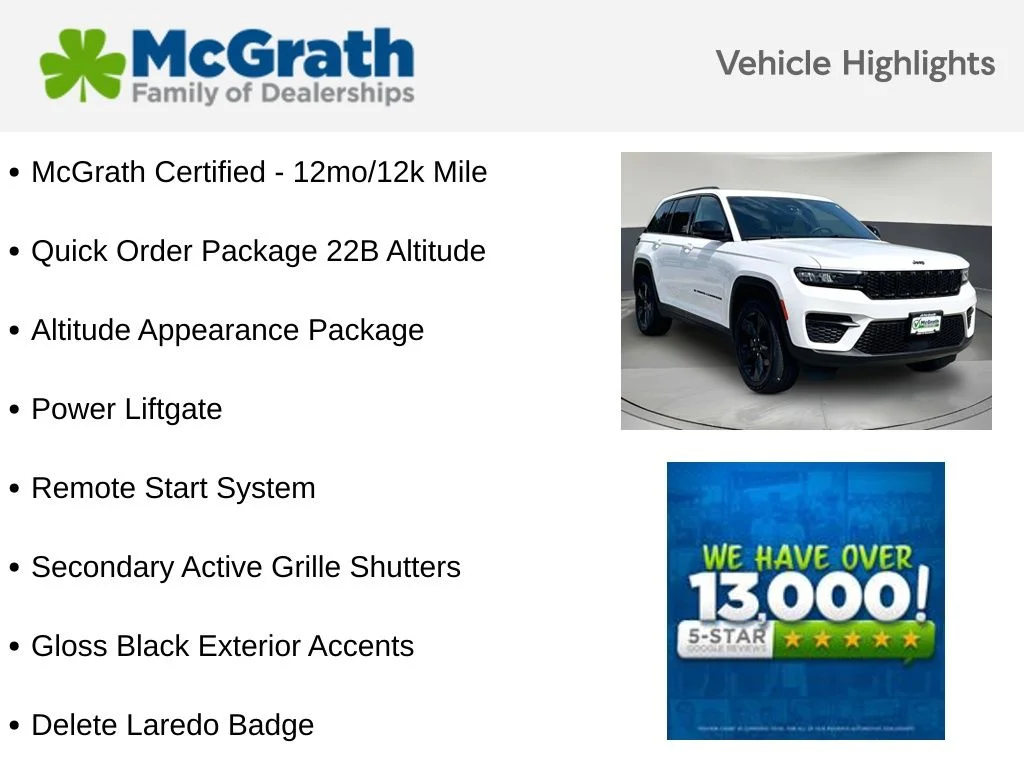 Used 2023 White Jeep Altitude X image 6