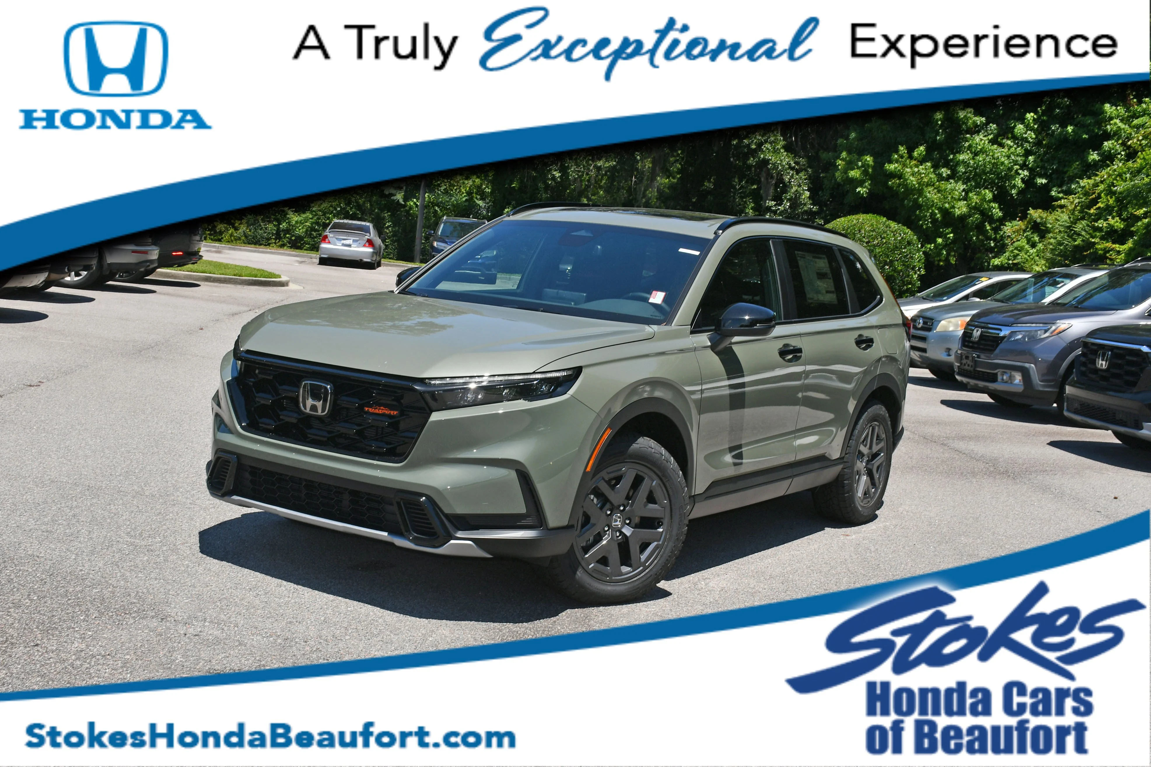 New 2026 Ash Green Metallic Honda TrailSport image 1
