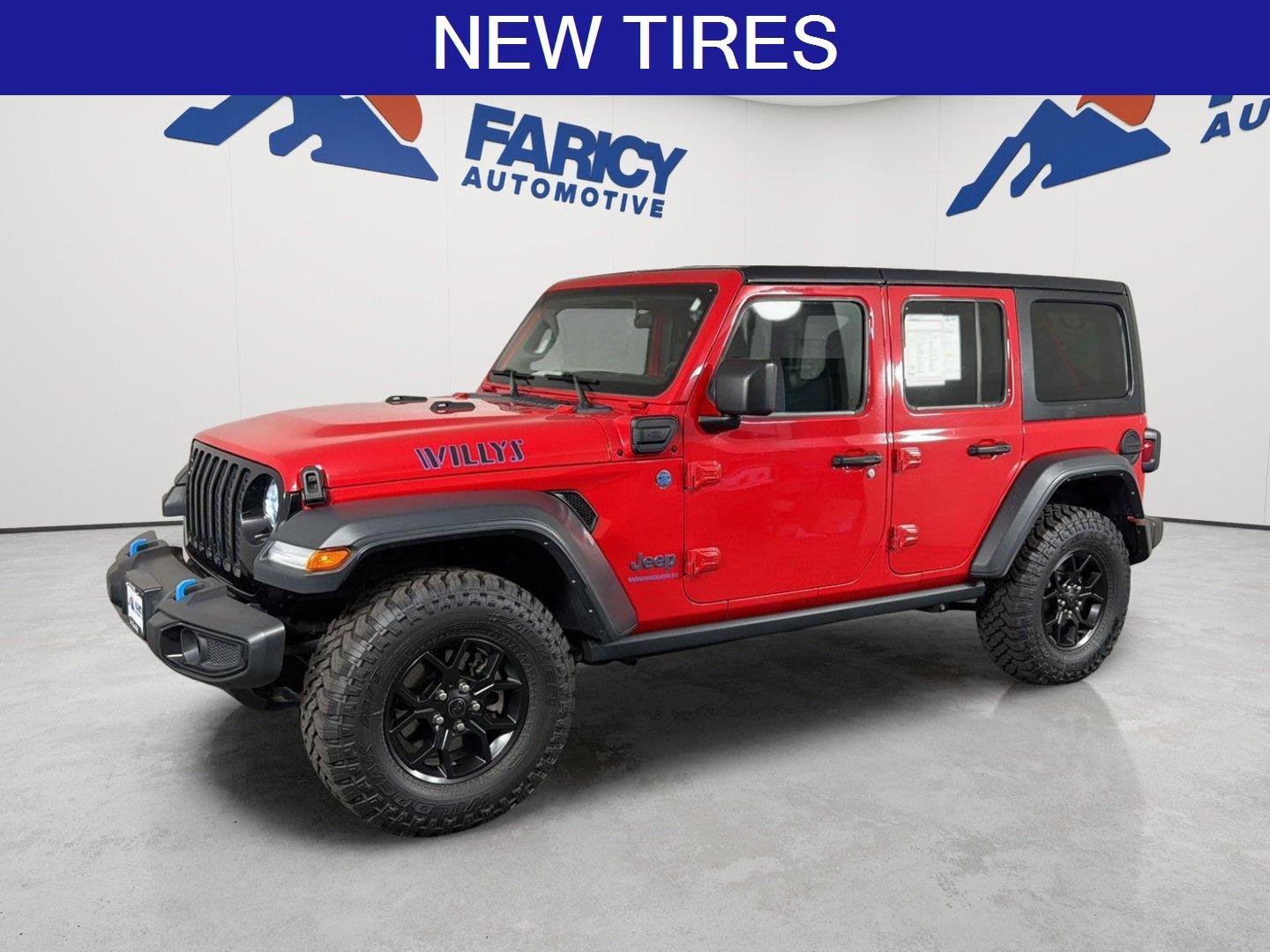 Used 2023 Firecracker Red Clearcoat Jeep Willys image 1