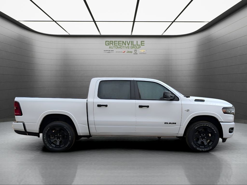 New 2026 Bright White Clear-Coat Exterior Paint RAM Big Horn Night Edition Hemi 4x4 Crew Cab image 9