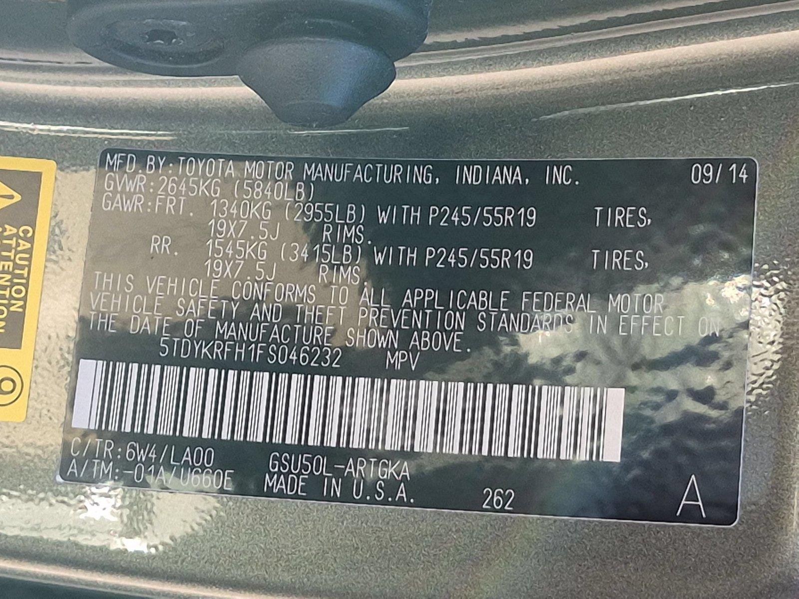 Used 2015 Predawn Gray Mica Toyota Limited image 39