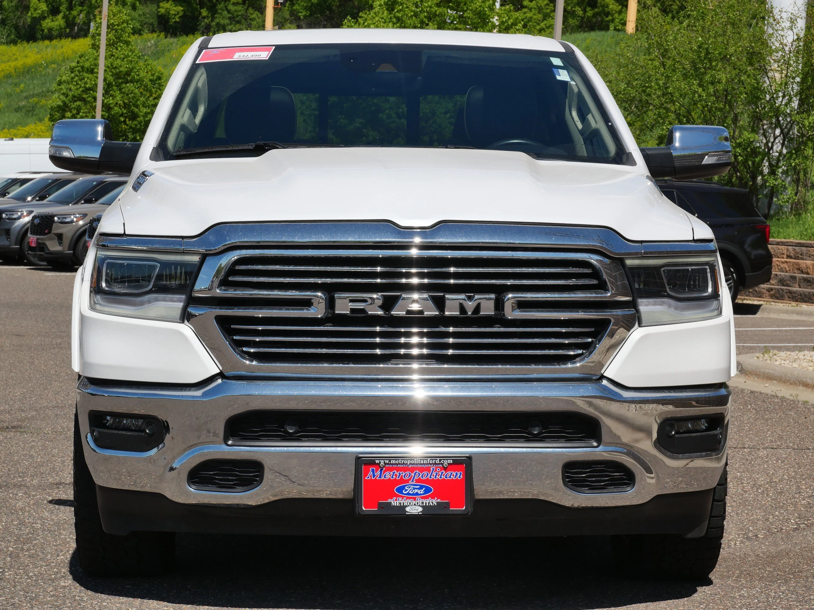 Certified 2021 RAM Ram 1500 Pickup Laramie with VIN 1C6SRFJT5MN789790 for sale in Eden Prairie, Minnesota