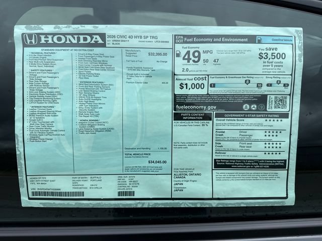 2026 Honda Civic Sport - Photo 33