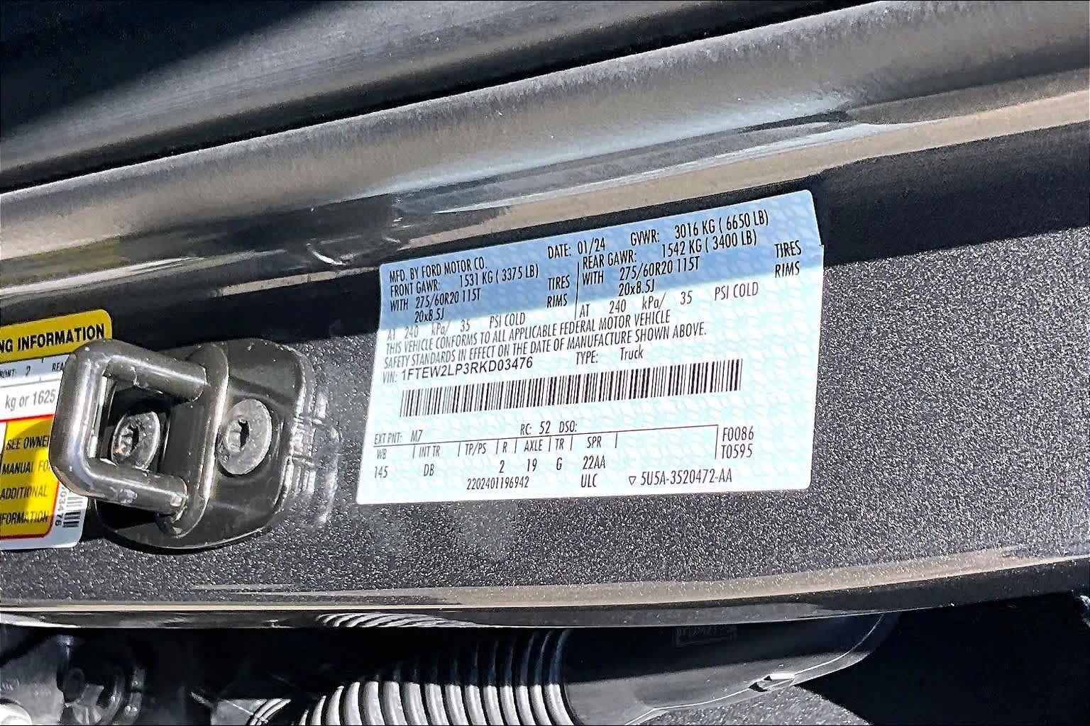 Used 2024 Carbonized Gray Metallic Ford STX image 36