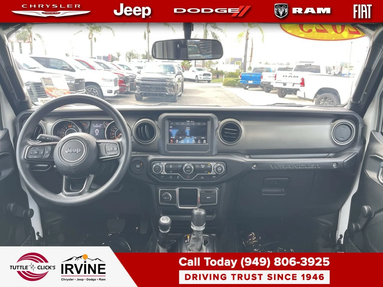 Used 2023 Bright White Clearcoat Jeep Sport image 2