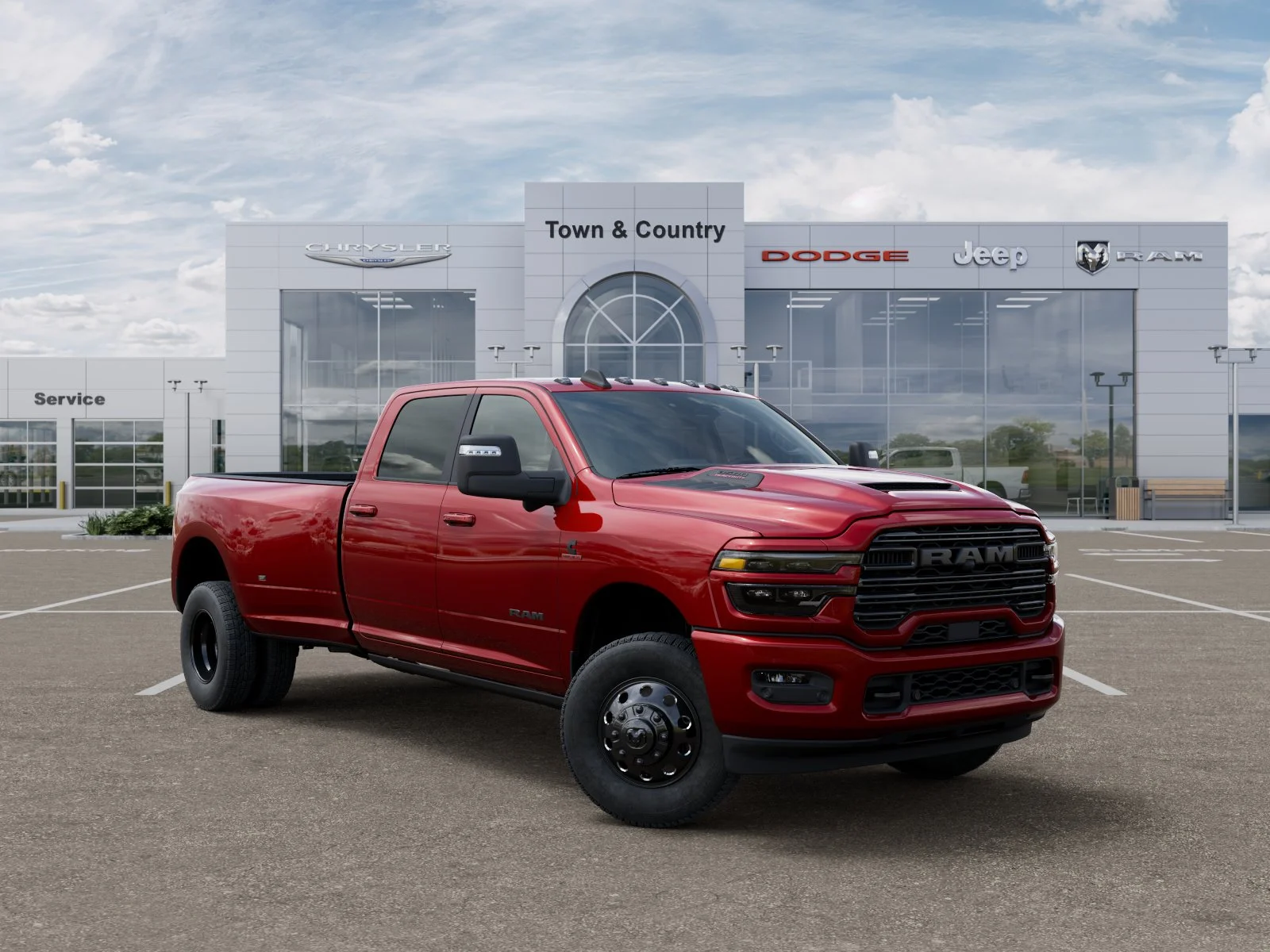 New 2027 Molten Red Pearl-Coat Exterior Paint RAM Laramie image 31