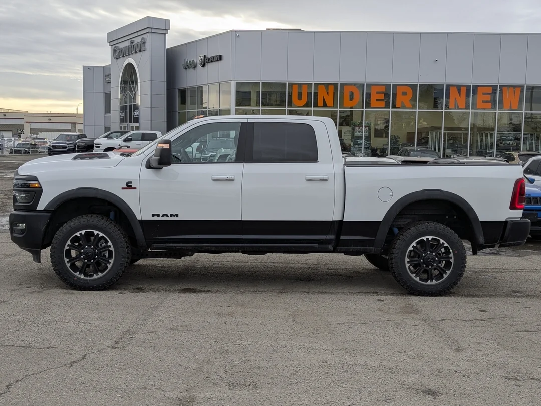 New 2026 White RAM Rebel - - 4x4 - 6.7L Cummins HO Diesel - Level 1 Grp - 5th Wheel Tow Grp & More! image 5