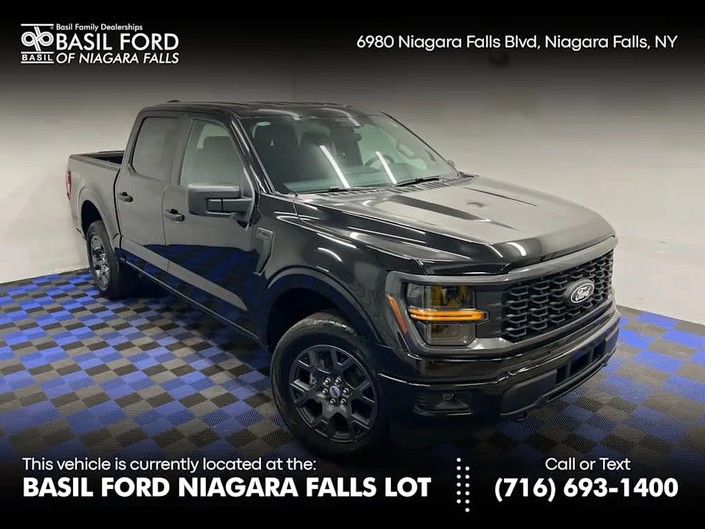New 2026 Agate Black Metallic Ford STX 4WD Supercrew 5.5 Box image 1