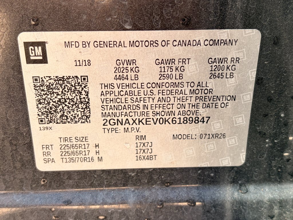 Used 2019 Nightfall Gray Metallic Chevrolet LT image 13