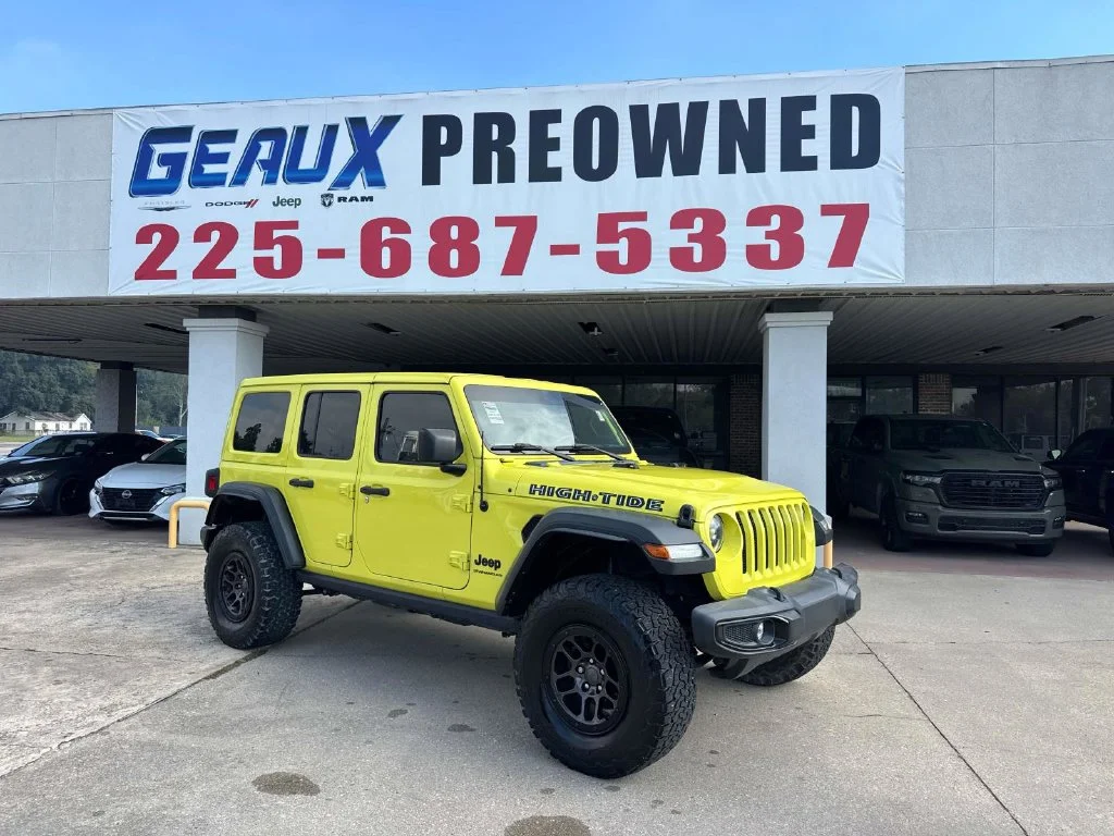 Used 2023 Yellow Jeep High Tide image 1
