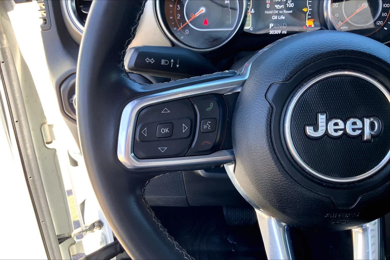 Used 2022 Bright White Clearcoat Jeep Overland image 46