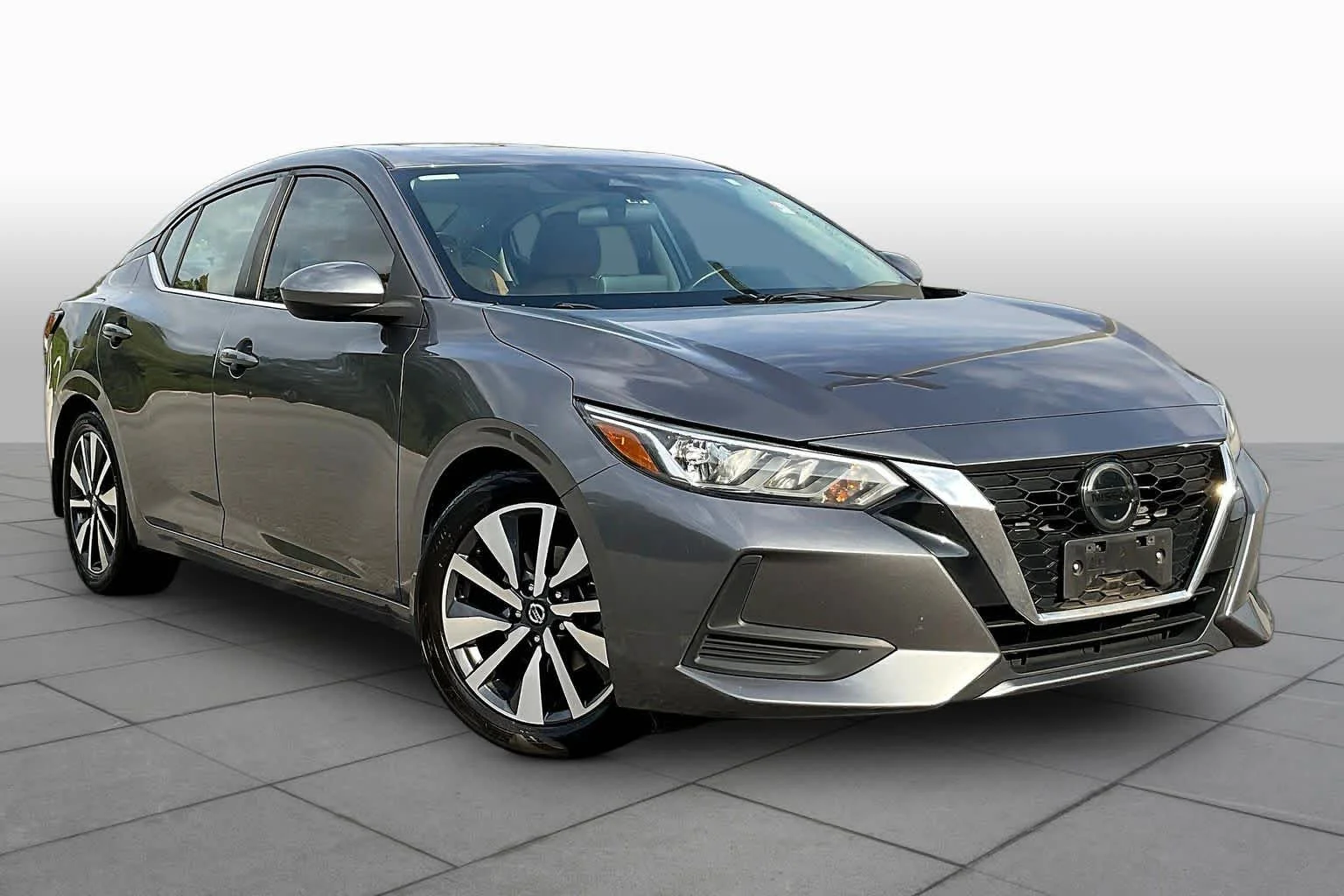 Used 2021 Gun Metallic Nissan SV image 3