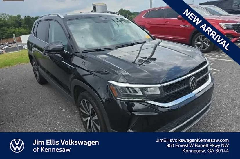 Certified Used 2023 Deep Black Pearl Volkswagen SE image 1