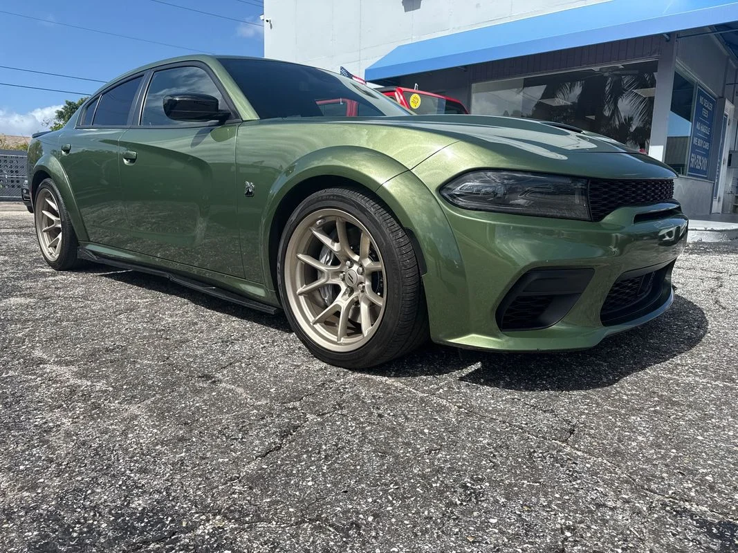 Used 2023 Green Dodge Scat Pack Widebody image 1