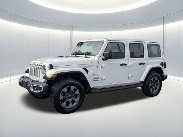 Used 2020 White Jeep Unlimited Sahara image 2