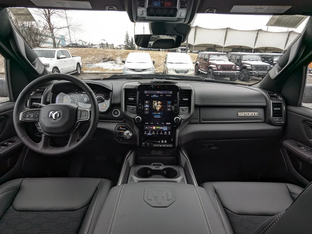 New 2026 Black RAM Sport - -  64 Box - Panoramic Sunroof - 360 Camera System - 12 Display & More! image 27