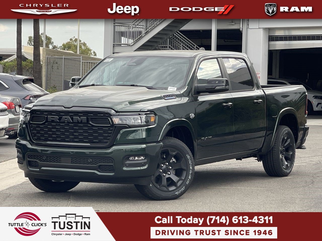 New 2026 Serrano-Green Metallic Exterior Paint RAM Big Horn image 1