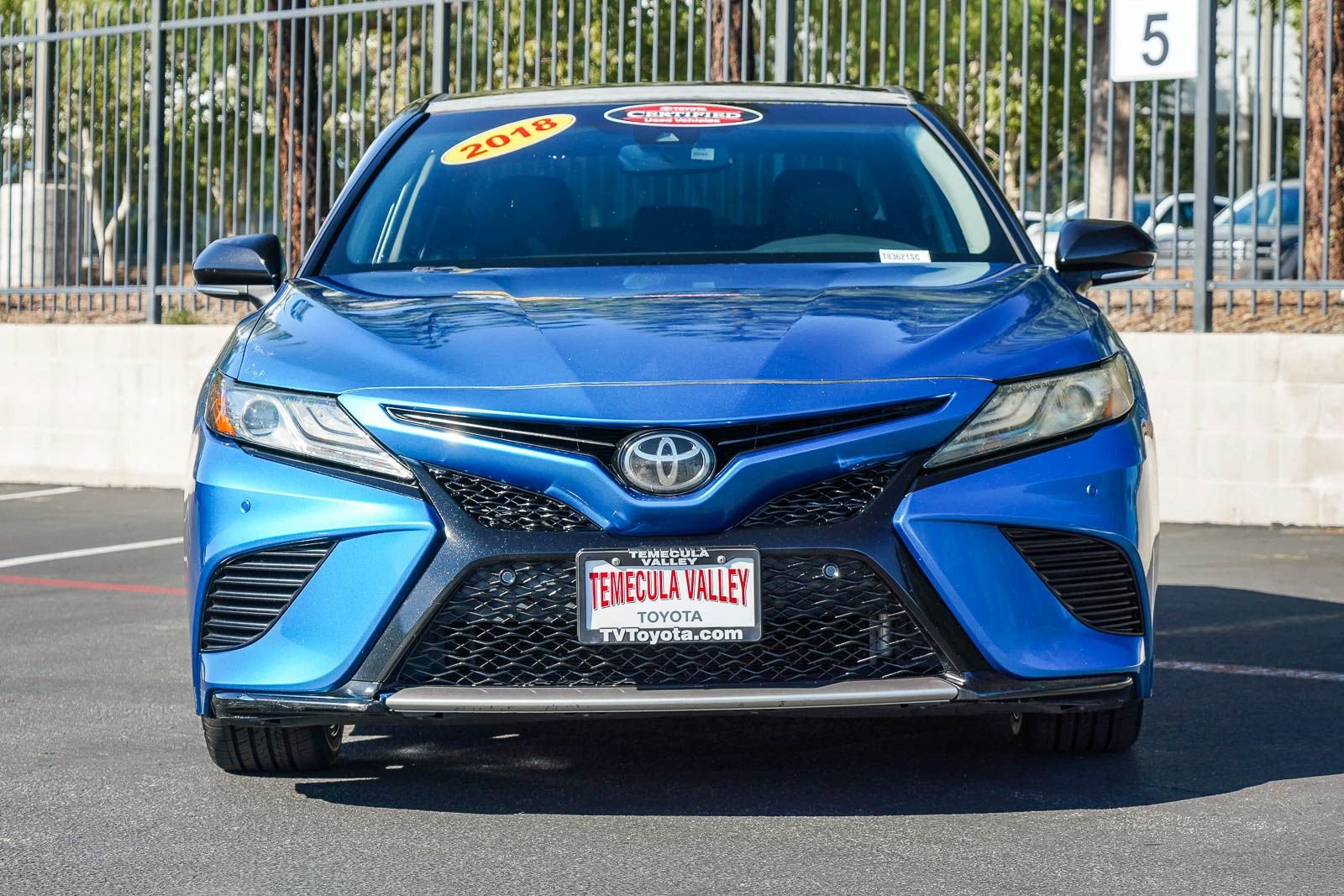 Certified Used 2018 Midnight Black Metallic Toyota XSE image 2