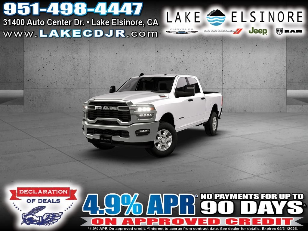 New 2026 Bright White Clear-Coat Exterior Paint RAM Big Horn image 16