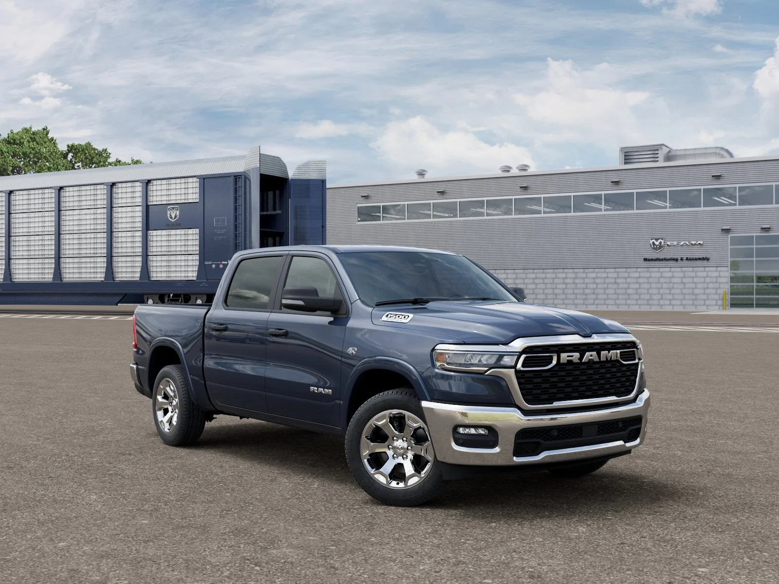 New 2026 Forged Blue Metallic Exterior Paint RAM Big Horn/Lone Star image 5
