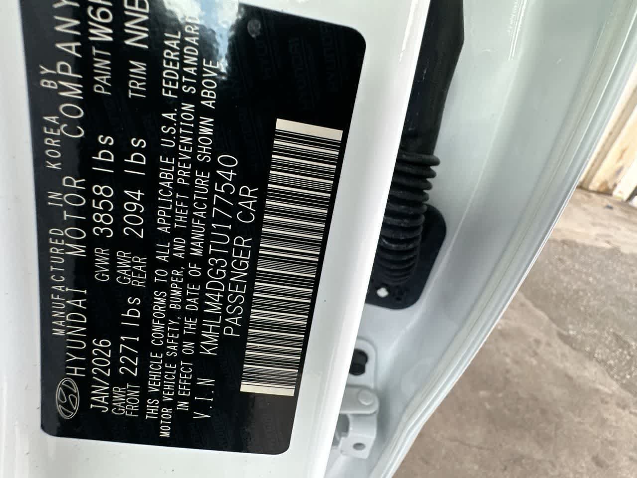 New 2026 Serenity White Hyundai SEL Sport image 29