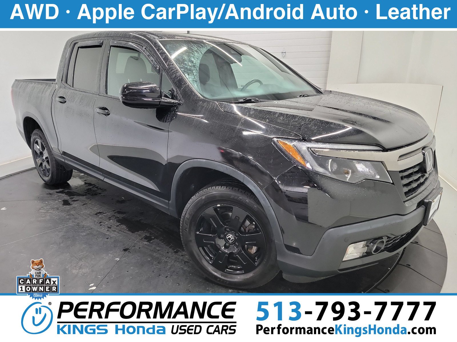Used 2020 Crystal Black Pearl Honda Black Edition image 1