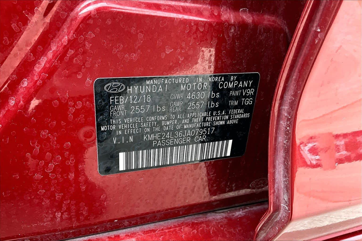 Used 2018 Cosmopolitan Red Hyundai SE image 32