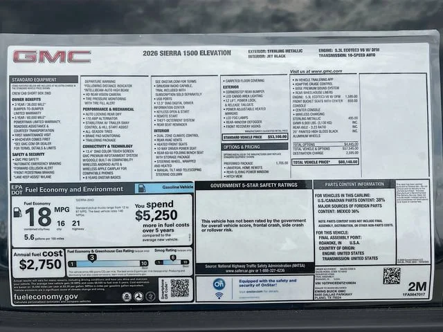 2026 GMC Sierra 1500 Elevation - Photo 21