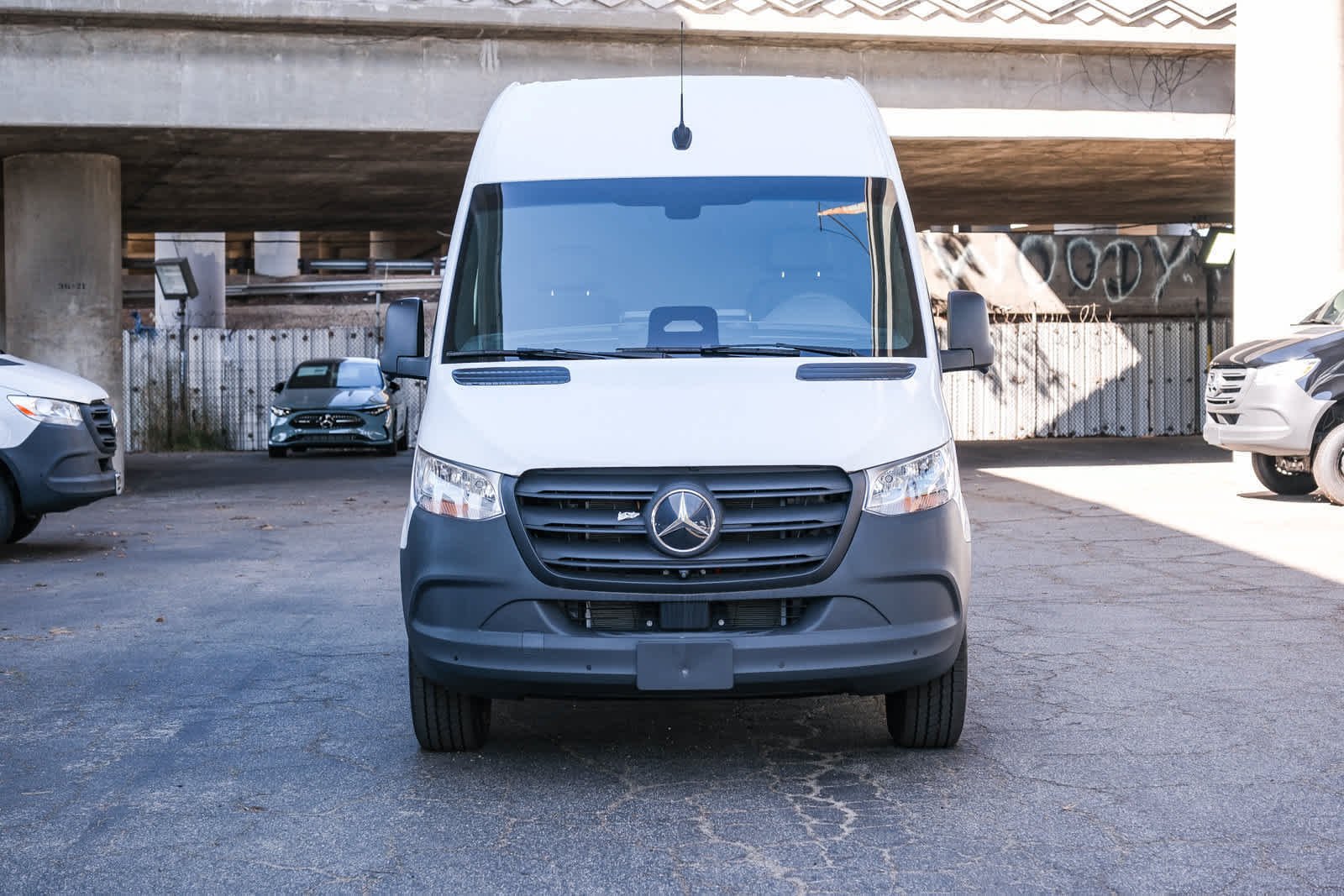 New 2025 Arctic White Mercedes-Benz Cargo 170 WB High Roof RWD Electric Motor image 2