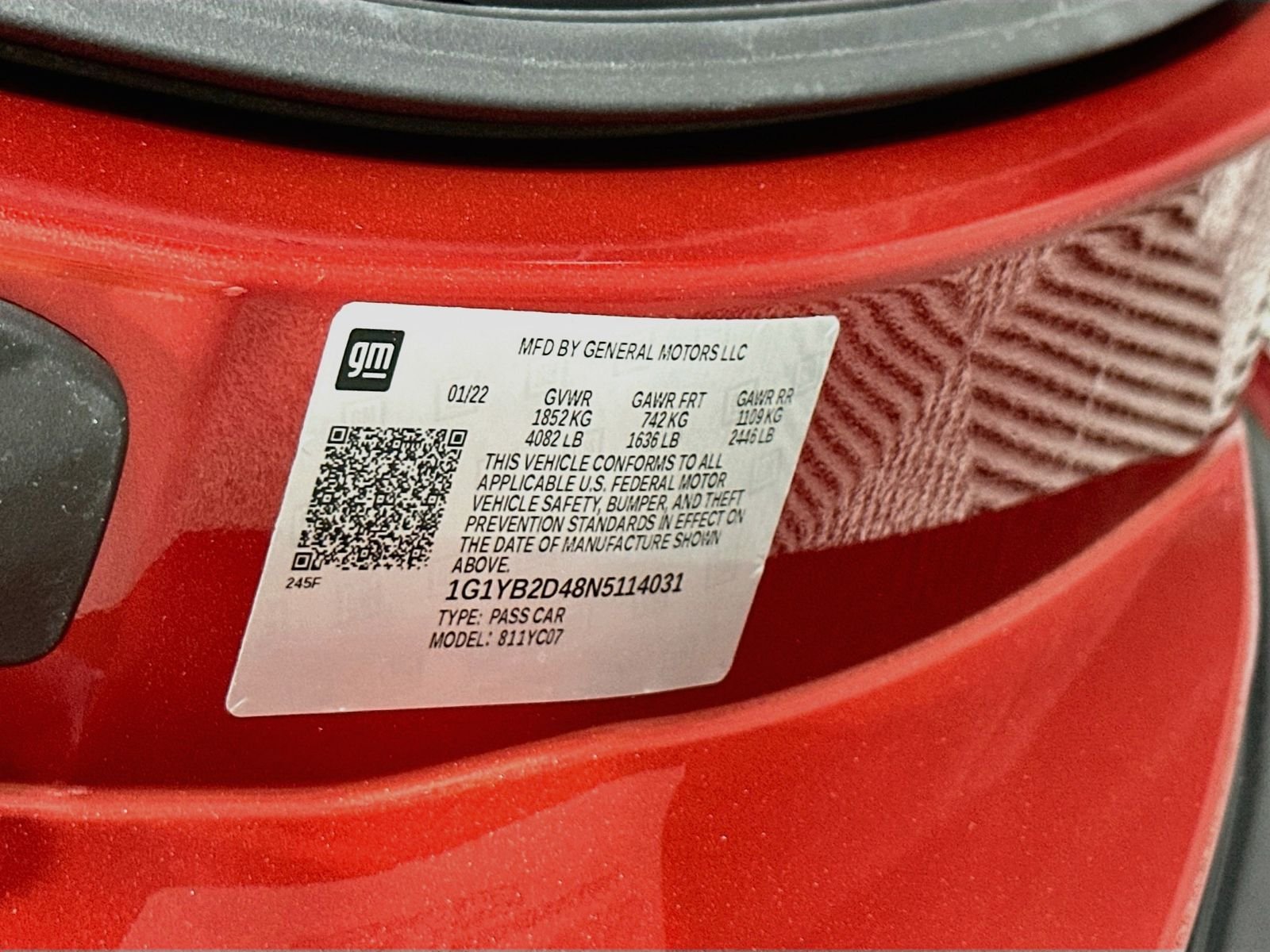 Used 2022 Red Mist Metallic Tintcoat Chevrolet Stingray image 35