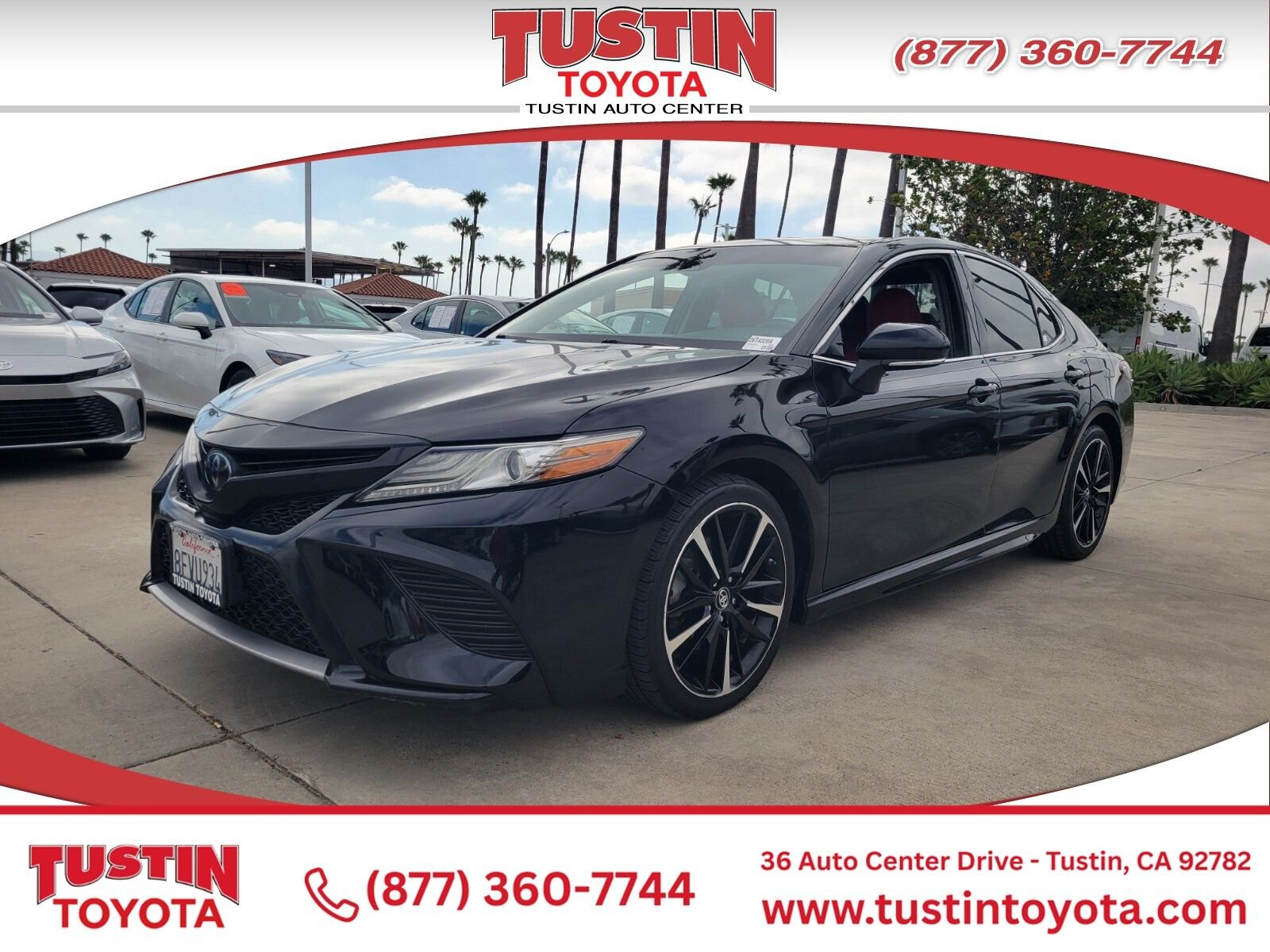 Certified Used 2019 Black Toyota XSE image 1