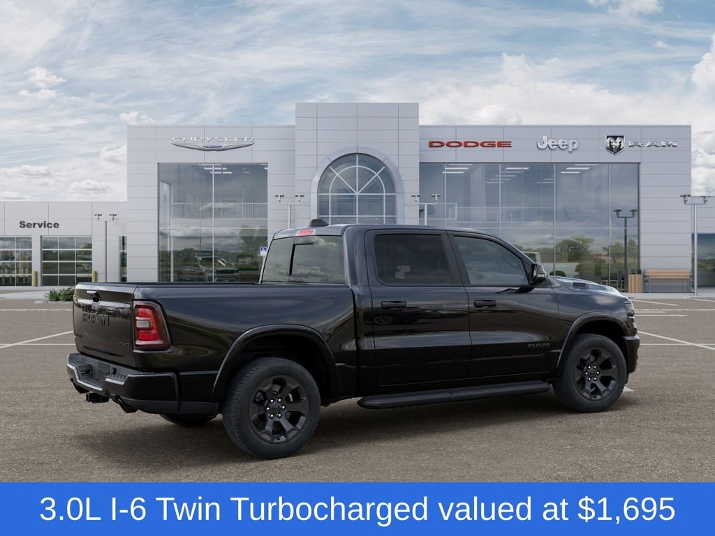 New 2026 Diamond Black Crystal Pearl-Coat Exterior Paint RAM Big Horn/Lone Star image 4