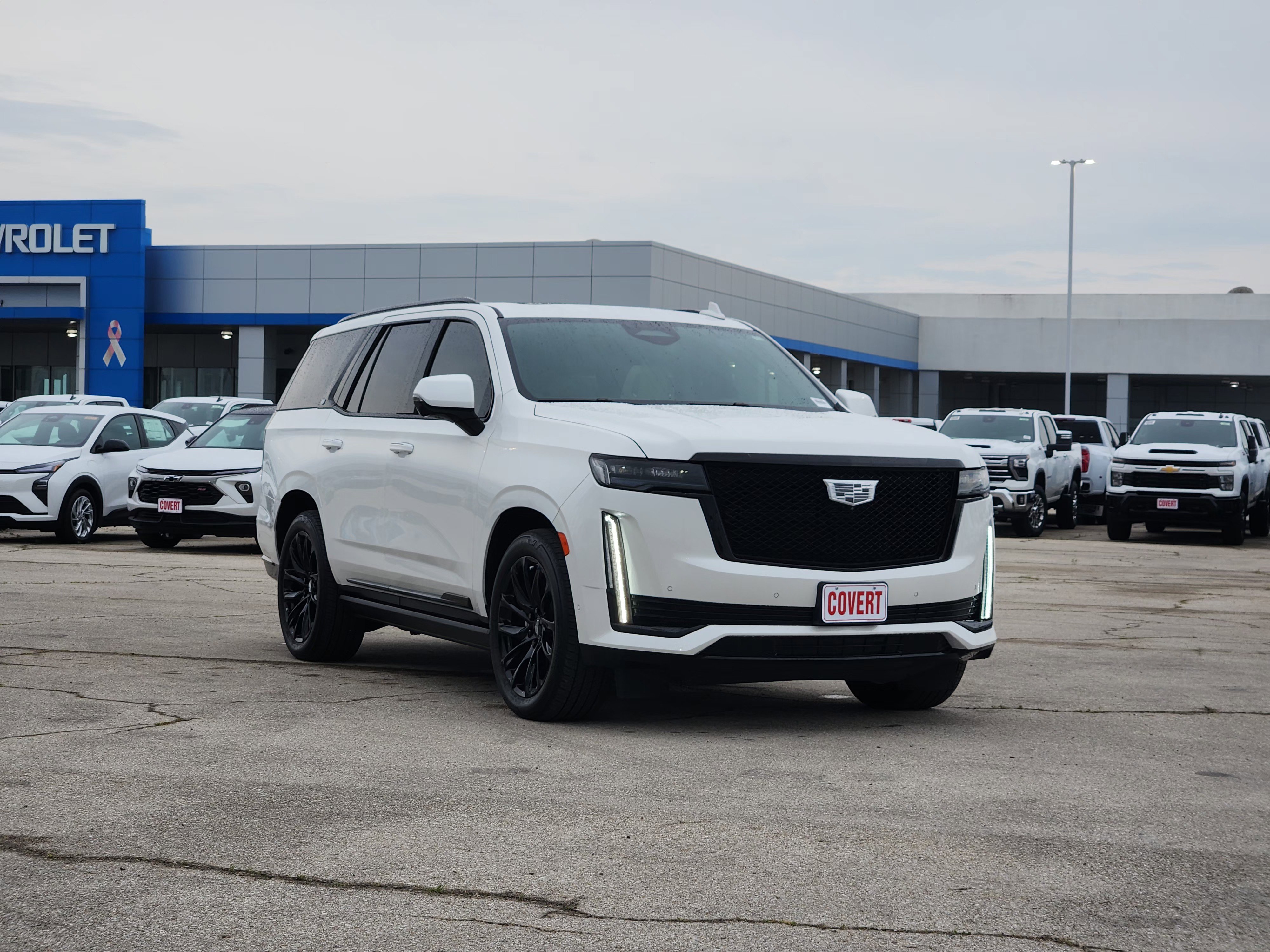 Used 2024 Crystal White Tricoat Cadillac Sport image 3