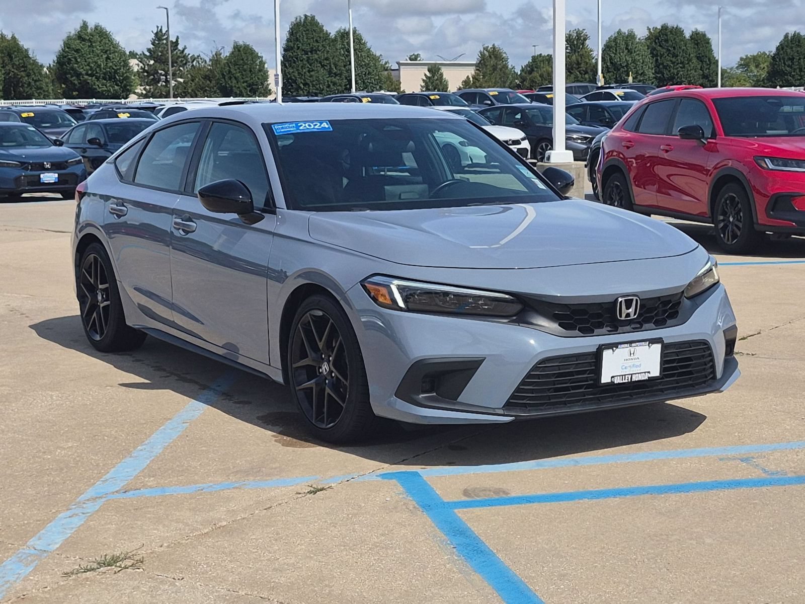 Certified Used 2024 Gray Honda Sport image 4