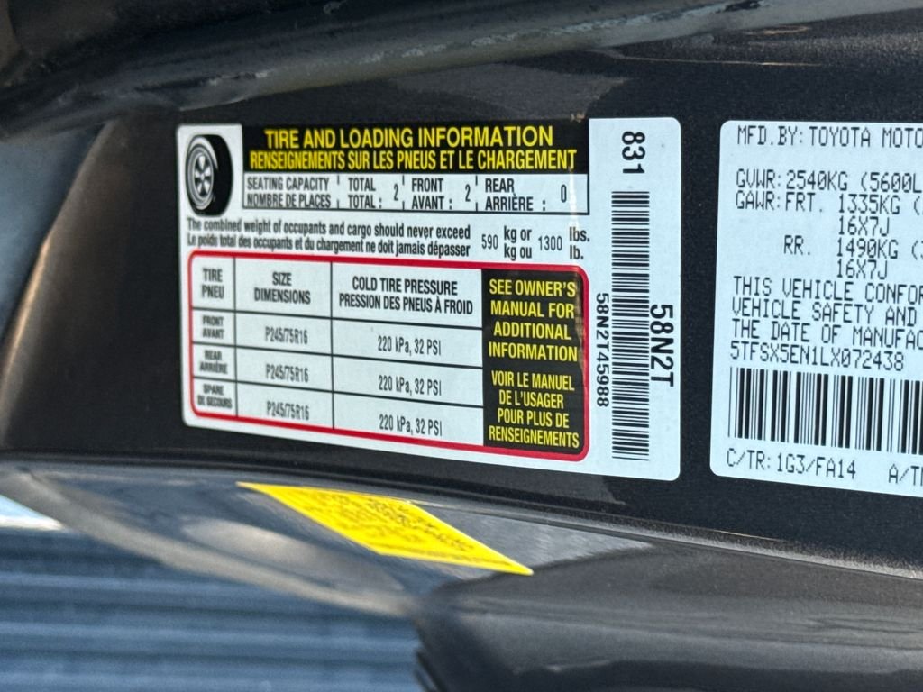 Certified Used 2020 Gray Toyota SR image 57