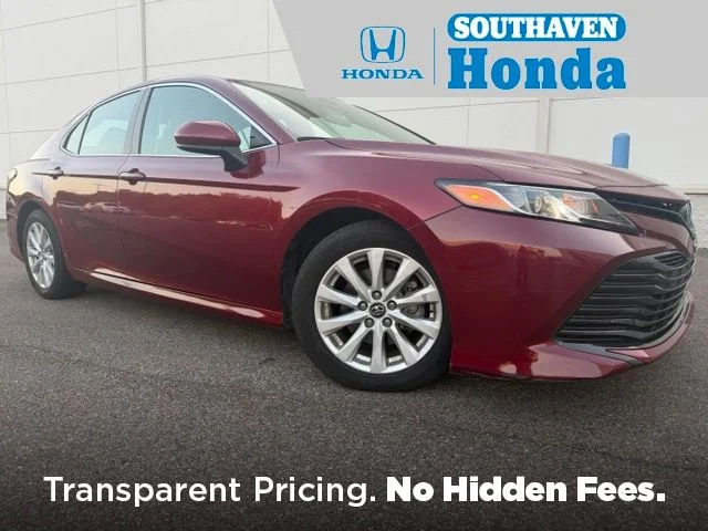 Used 2019 Red Toyota LE image 1