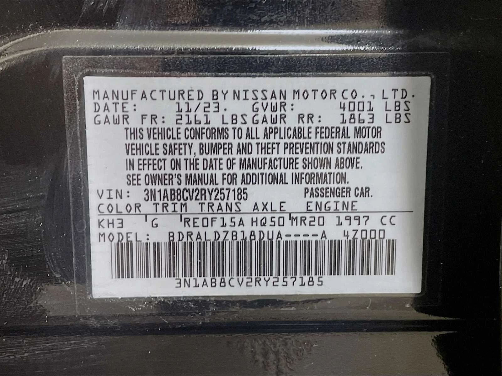 Certified Used 2024 Super Black Nissan SV image 27