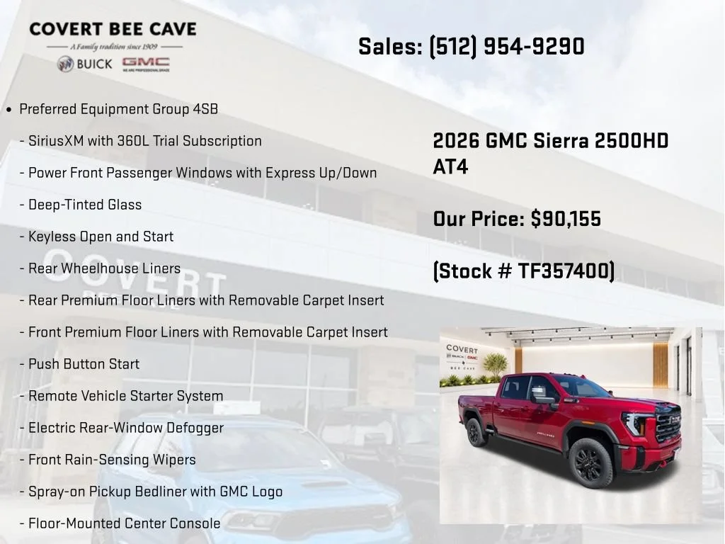 New 2026 Volcanic Red Tintcoat GMC AT4 image 6