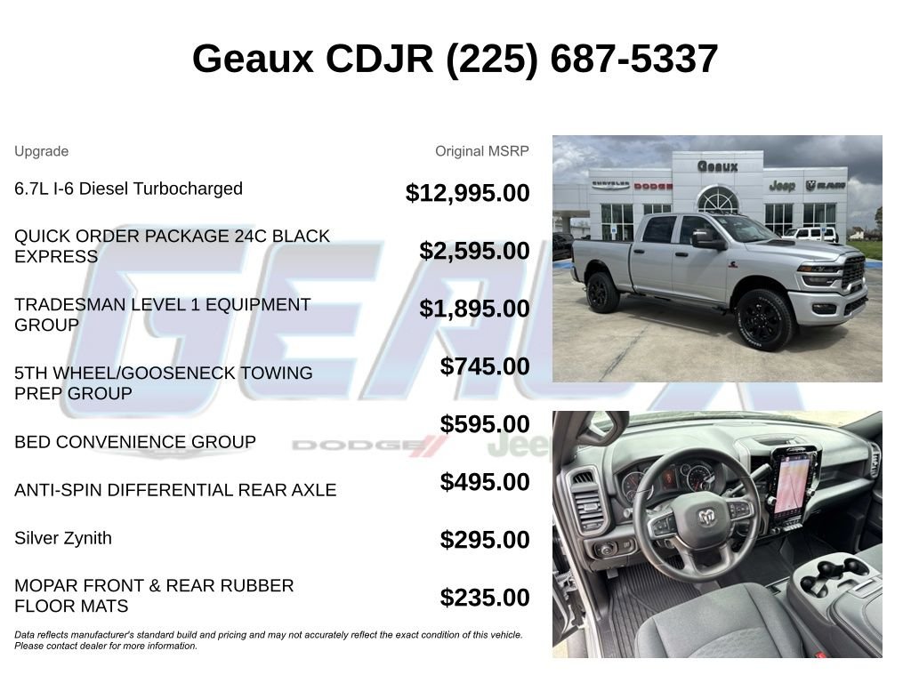 New 2026 Silver-Zynith Exterior Paint RAM Tradesman image 5