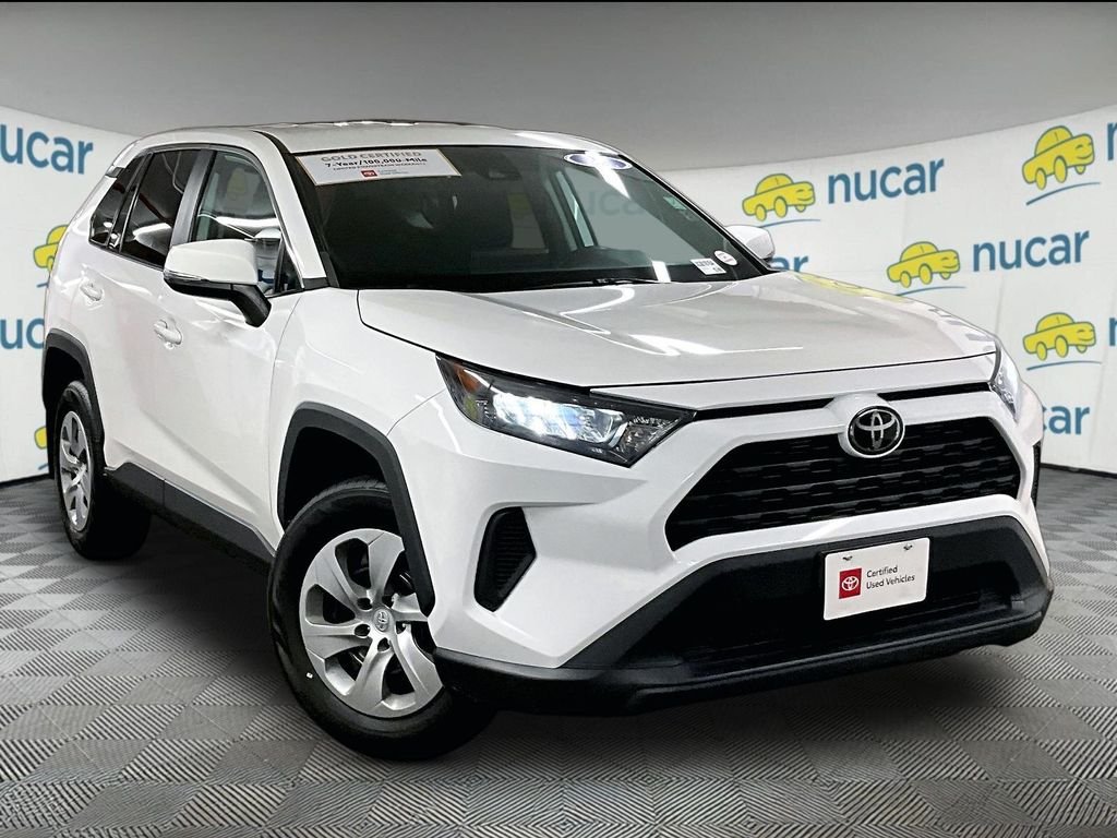 Certified Used 2022 White Toyota LE image 1